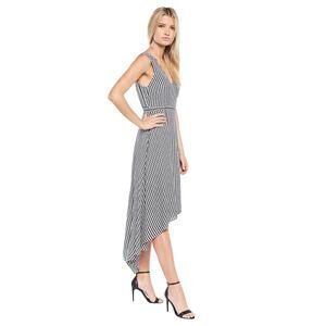 Bardot | Woman’s Asymmetric Wrap Dress Black & White Gingham XS